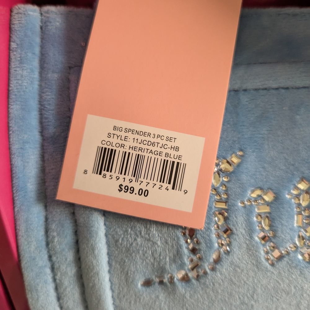 Juicy Couture Extra Spender Mini Tote In Heritage Blue - Picture 4 of 10